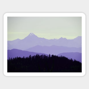 Purple Mountains Sticker